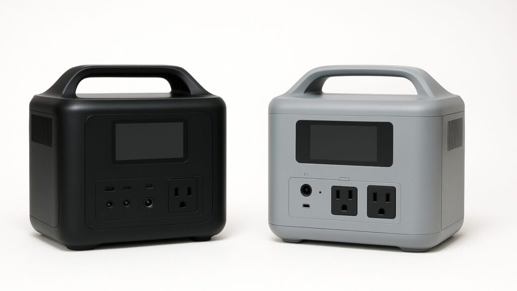 DabbssonとYOSHINOのポータブル電源を並べて紹介しているイメージ